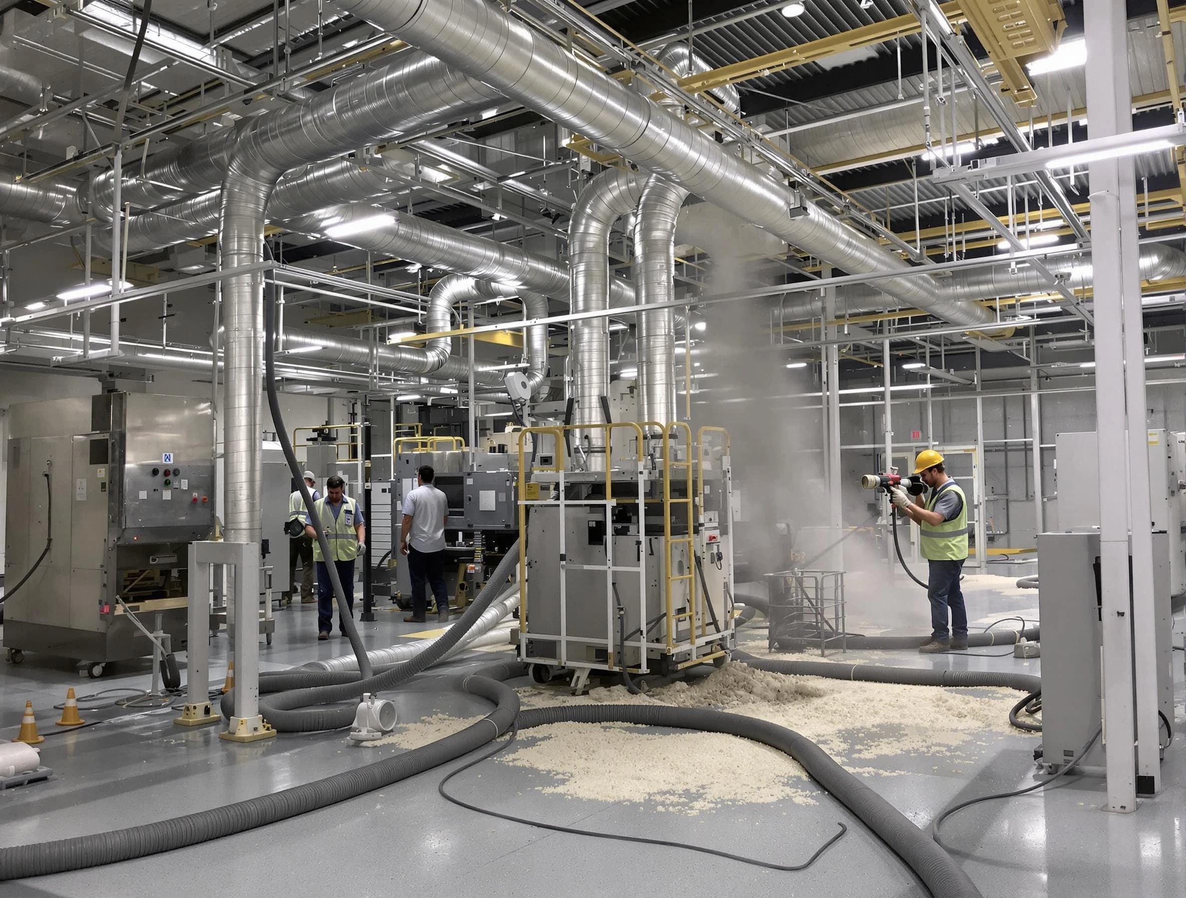 Heavy-duty industrial duct cleaning by Oklahoma City Air Duct Cleaning in Oklahoma City