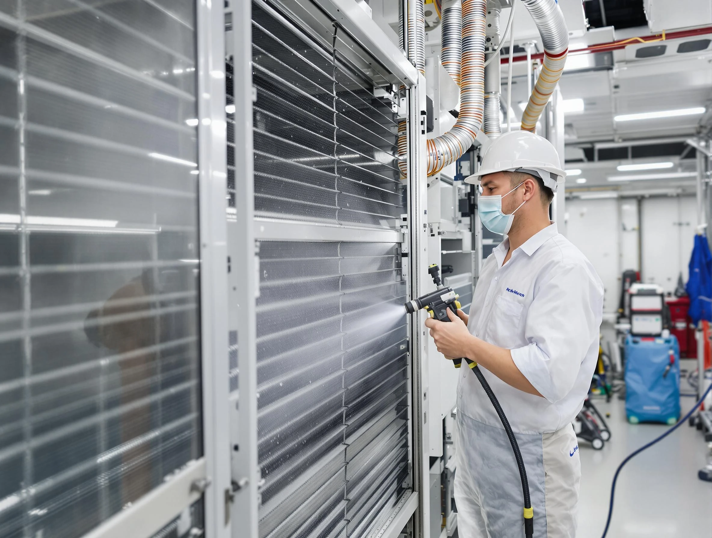 Professional AC coil cleaning by Oklahoma City Air Duct Cleaning in Oklahoma City