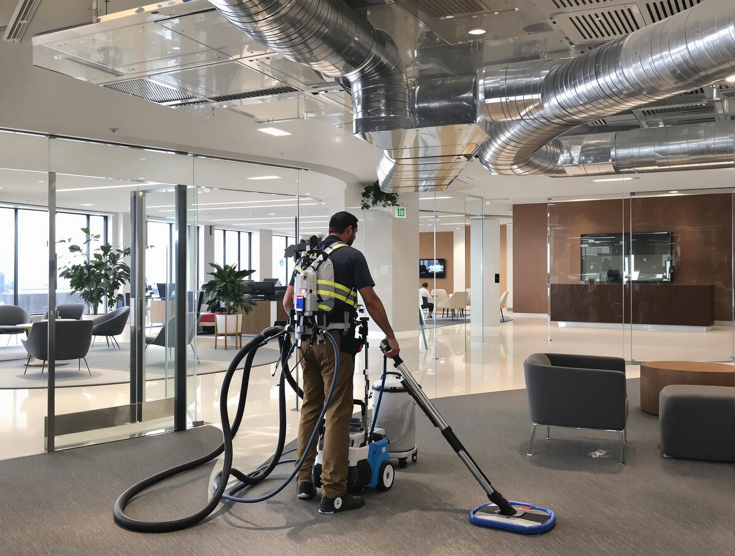 Commercial duct cleaning service by Oklahoma City Air Duct Cleaning in Oklahoma City