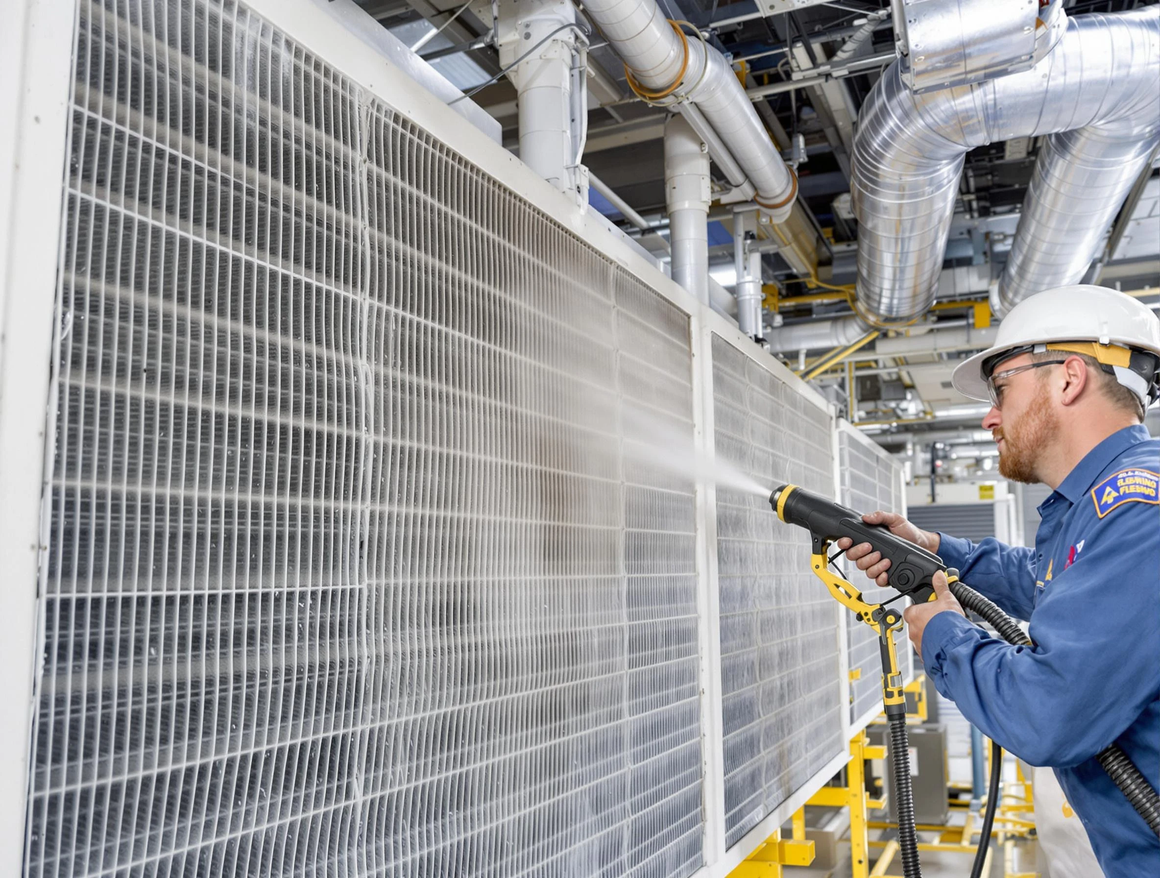 Professional commercial coil cleaning by Oklahoma City Air Duct Cleaning in Oklahoma City