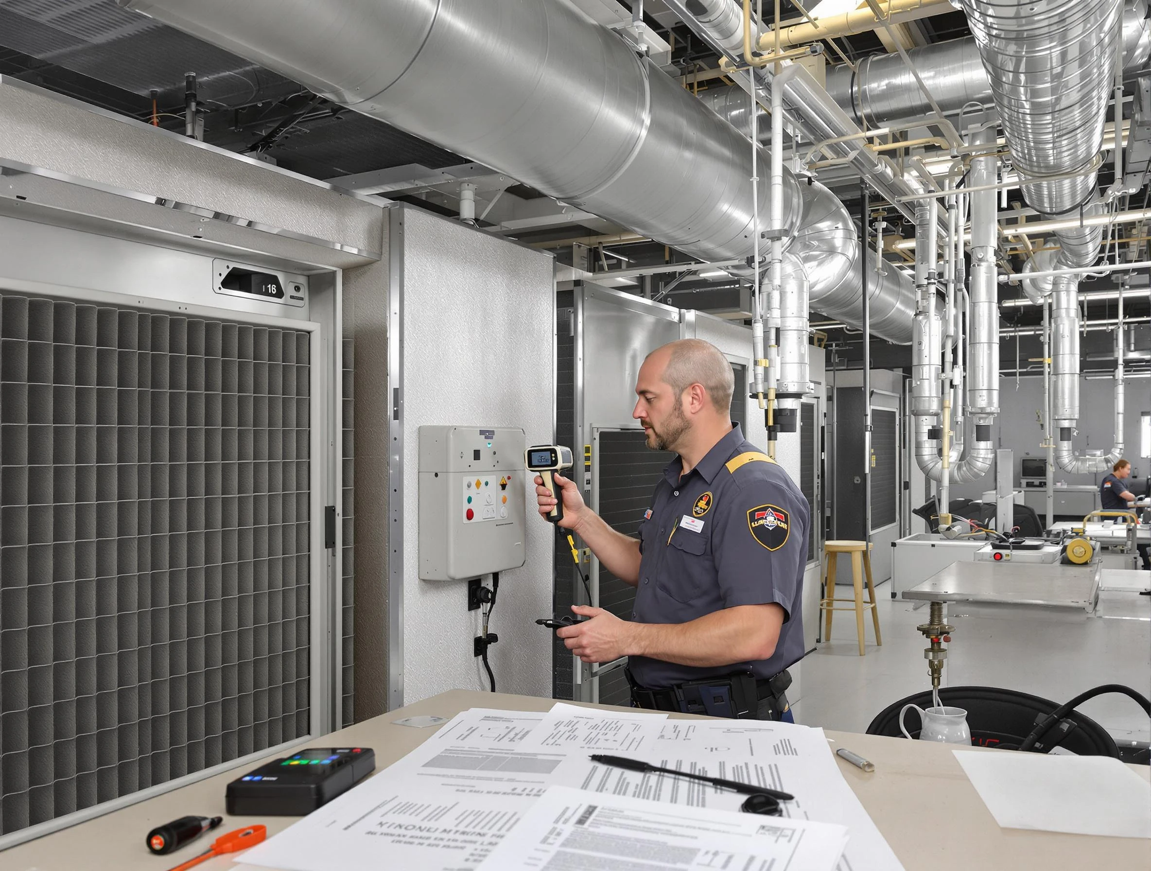 Professional filter system inspection by Oklahoma City Air Duct Cleaning in Oklahoma City