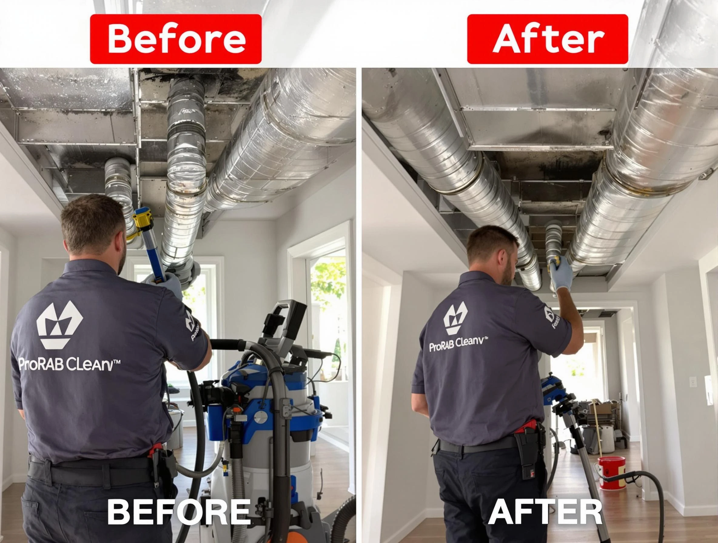 Oklahoma City Air Duct Cleaning expert performing thorough residential duct cleaning in a Oklahoma City home